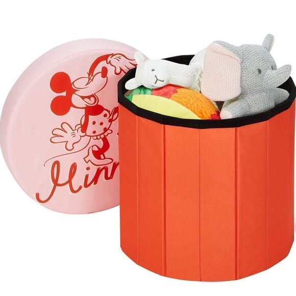 Disney NWT Fresh Home Elements Disney‎ Mouse, 15 Pouf toy box ottoman storage - Picture 4 of 7